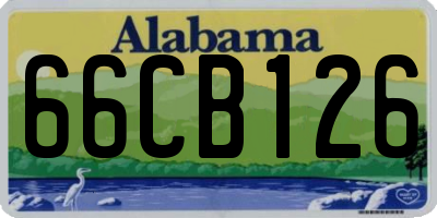 AL license plate 66CB126
