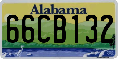 AL license plate 66CB132