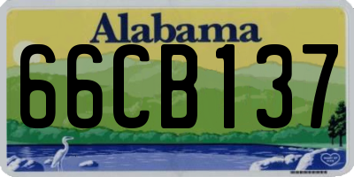 AL license plate 66CB137