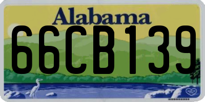 AL license plate 66CB139