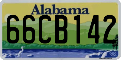 AL license plate 66CB142