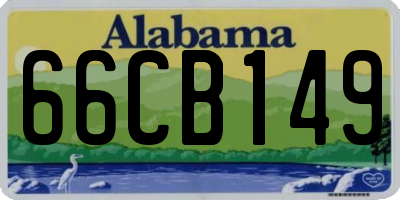 AL license plate 66CB149