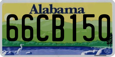 AL license plate 66CB150