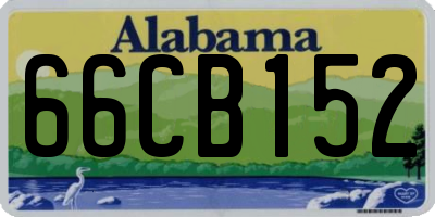 AL license plate 66CB152