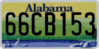 AL license plate 66CB153