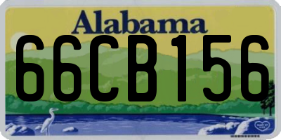 AL license plate 66CB156