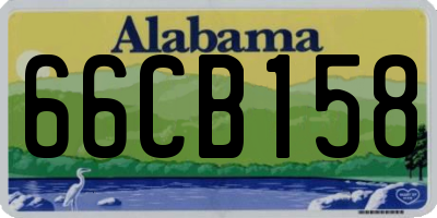 AL license plate 66CB158