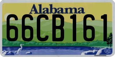 AL license plate 66CB161
