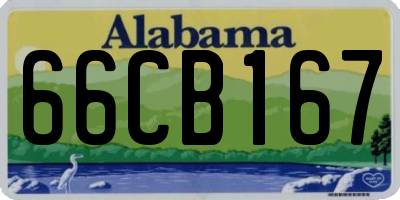 AL license plate 66CB167