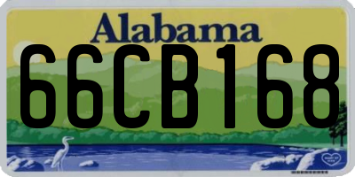 AL license plate 66CB168