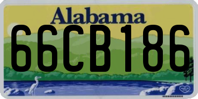 AL license plate 66CB186