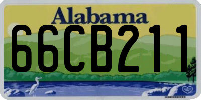 AL license plate 66CB211