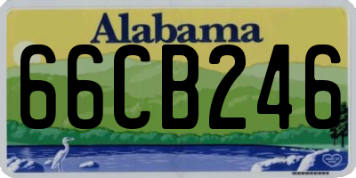 AL license plate 66CB246