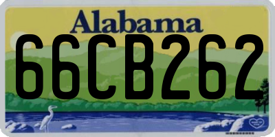 AL license plate 66CB262