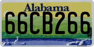 AL license plate 66CB266