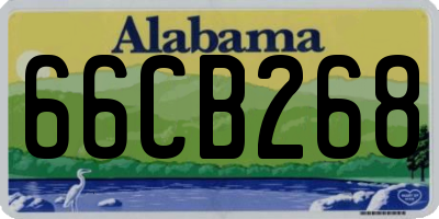 AL license plate 66CB268