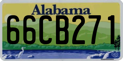 AL license plate 66CB271