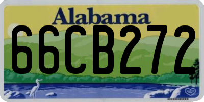 AL license plate 66CB272