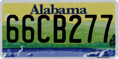 AL license plate 66CB277