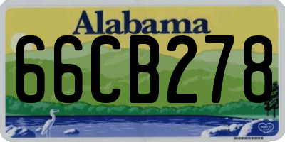 AL license plate 66CB278