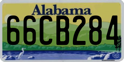 AL license plate 66CB284