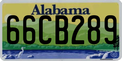 AL license plate 66CB289