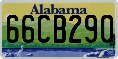 AL license plate 66CB290