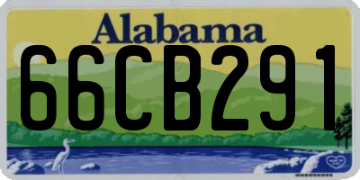 AL license plate 66CB291