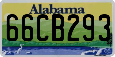 AL license plate 66CB293