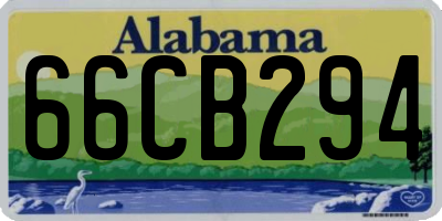 AL license plate 66CB294