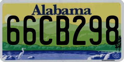 AL license plate 66CB298