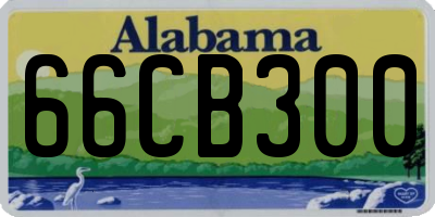 AL license plate 66CB300