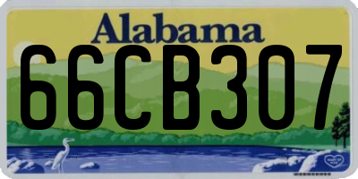 AL license plate 66CB307