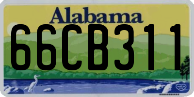 AL license plate 66CB311