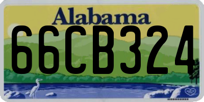 AL license plate 66CB324