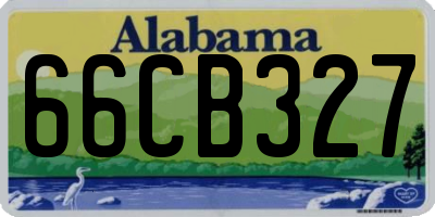 AL license plate 66CB327