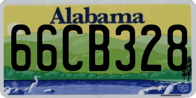 AL license plate 66CB328
