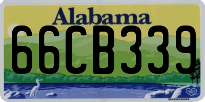 AL license plate 66CB339