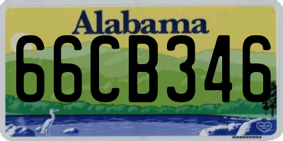 AL license plate 66CB346