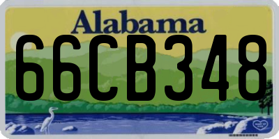 AL license plate 66CB348