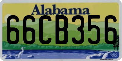 AL license plate 66CB356