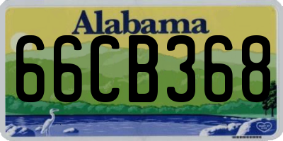 AL license plate 66CB368