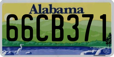 AL license plate 66CB371