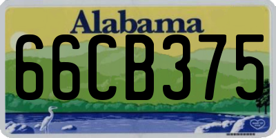 AL license plate 66CB375