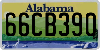 AL license plate 66CB390