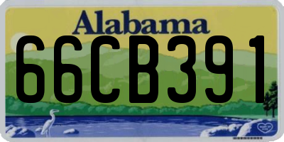 AL license plate 66CB391