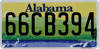 AL license plate 66CB394