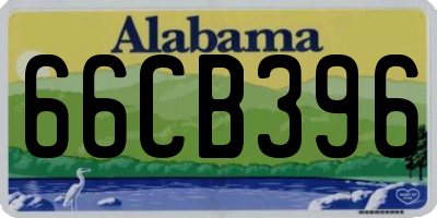AL license plate 66CB396
