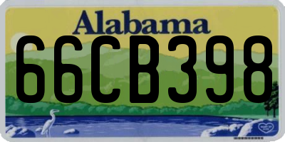 AL license plate 66CB398
