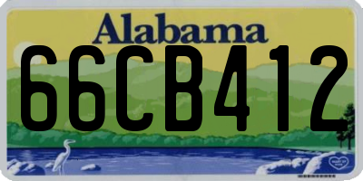 AL license plate 66CB412